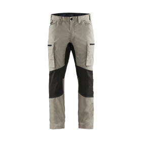 Pantalon de Travail Blaklader Polycoton Stretch 1459 Beige/Noir