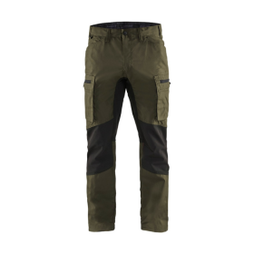 Pantalon de Travail Blaklader Polycoton Stretch 1459 Vert Kaki