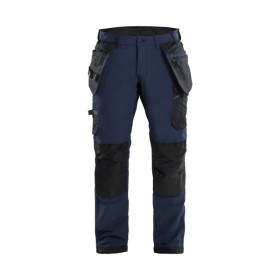 Pantalon de Travail Blaklader Stretch 4D 1522 Bleu marine/Noir