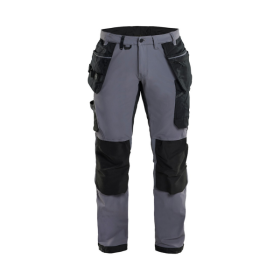 Pantalon de Travail Blaklader Stretch 4D 1522 Gris moyen/Noir