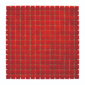 Mosaïque Rouge Décoration Papier PDV85, Plaque 32,7 x 32,7 x 0,38 cm