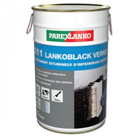 Peinture Noire Bitumeuse Lankoblack Vernis 25 l 211 ParexLanko L21125