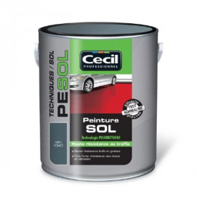 Peinture Sol Haute Resistance au Trafic Cecil PE SOL Gris Foncé 0,5L