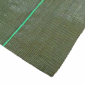Toile de Paillage Tissée Verte 130g/m2, Rouleau 2,10 x 100 m