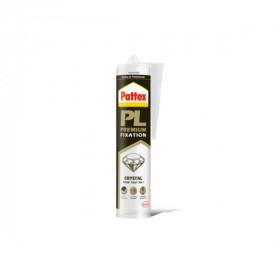 Mastic Colle Crystal pour Fixations Pattex PL Premium, 290g