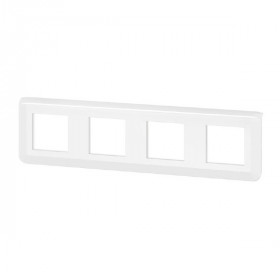 Plaque Finition Horizontale Legrand Mosaic 4x2 Modules Blanc 078808L