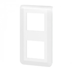 Plaque Finition Verticale Legrand Mosaic 2x2 Modules Blanc 078822L