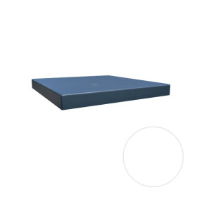 Chapeau de Pilier Alu Finibeau Plat 35x35cm Blanc Lisse