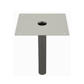 Platine Inox Reprise d'Etanchéité Limatec 290x290mm pour siphon ⌀50mm