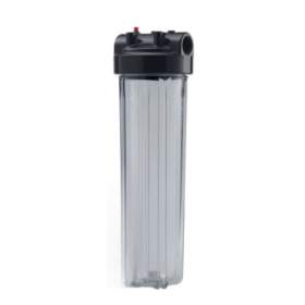 Porte-filtre à Eau 10" Aquapro Big Blue E/S 1" BSP Noir/Transparent
