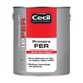 Primaire Metal Anti-Corrosion Cecil IP FER Gris Brillant 2,5L