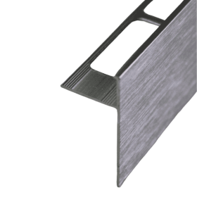 Profilé de Finition Alu pour Plan de Travail 12mm x 2,5m, Gris Brossé