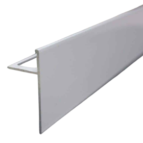 Profilé de Finition Alu pour Plan de Travail 12mm x 2,5m, Blanc Sablé