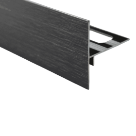 Profilé de Rive Alu pour Terrasse H 122mm x 2,5 m, Noir Brossé