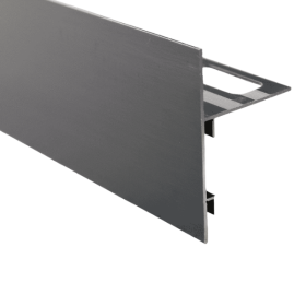 Profilé de Rive Alu pour Terrasse H 102mm x 2,5 m, Noir Mat