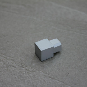 Embout pour Profilé de Finition Carrelage 12 mm Chromé Mat