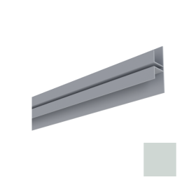 Raccord vertical pour Bardage MEP Isocel 75 x 21,4 mm Gris Clair, 4 m