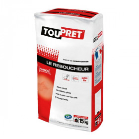Enduit de Rebouchage en Poudre Toupret Le Reboucheur Blanc Sac 15kg