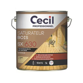 Saturateur Bois de Jardin Tous Supports Cecil SX 630 Naturel 5L