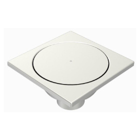 Siphon Inox Limatec 300x300 à sortie verticale 100 mm, Rosette pleine