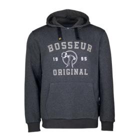 Sweat à Capuche Bosseur Irazu Gris Chiné Foncé