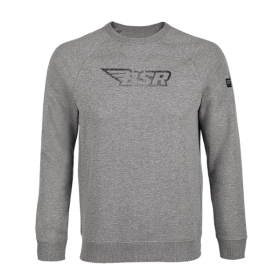 Sweat-Shirt Col Rond Bosseur Doma Gris Chiné