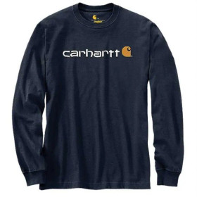 T-Shirt Carhartt Core Logo L/S 104107 Navy