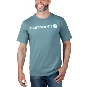 T-Shirt Carhartt Core Logo S/S 103361 Sea Pine Heather