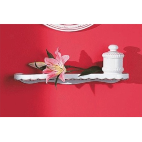 Tablette murale pour Lave-mains Herbeau Carline Blanc 40x10cm