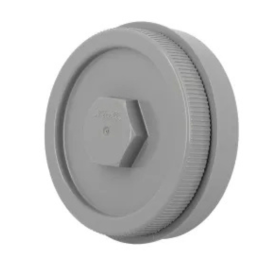 Tampon de Visite à Coller PVC M-F Nicoll FZ avec Bouchon Gris ⌀160mm