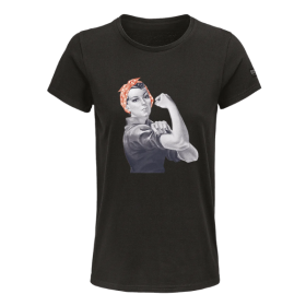 Tee-shirt Femme Bosseur Nakano Noir
