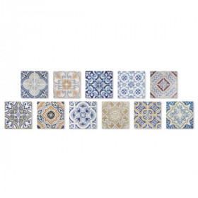 Carreau Carrelage Agadir Travertin Décoré TR08, 9,8 x 9,8 x 1 cm