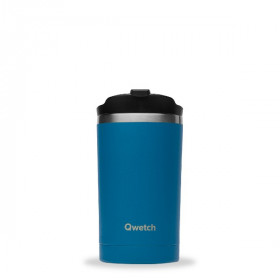 Travel Mug Isotherme Qwetch Matt Double Paroi 300 ml Bleu Canard