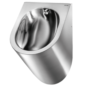 Urinoir suspendu Inox 304 Delabie Delta Inox134772 Alim arrière