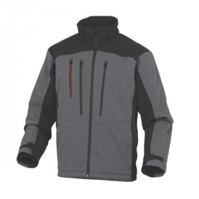 Veste Softshell Zippé DeltaPlus MYSEN2 Gris-Noir