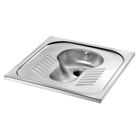 WC turc à encastrer Inox 304 Delabie SHA 700 Poli satiné 113610