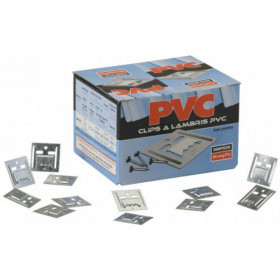 Crochet pour lambris PVC 14 x 0,4 x 0,9 mm Acier Simpson WPC0,5