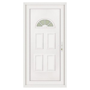 Porte d'entrée en PVC LEA lune gauche, 215 x 90 cm
