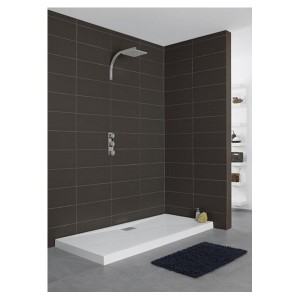 Receveur de douche Kinecompact, rectangle 100 x 70 cm, coloris blanc