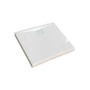 Receveur de douche Kinecompact, carré 100 x 100 cm, coloris blanc