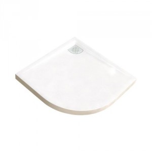 Receveur de douche Kinecompact 1/4 de rond 100 x 100 cm, coloris blanc