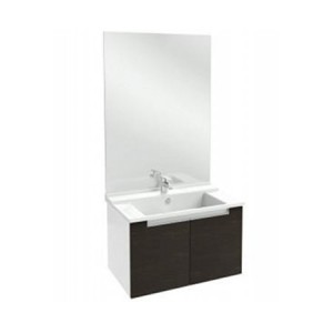 Meuble salle de bain Struktura Jacob Delafon 80 cm/portes Chêne foncé