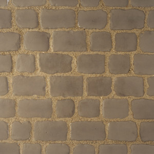 Pavés Courtstone Natural largeur 12,9 x longueur variable x 5,8 cm couleur Asch, la palette de 5,465 M2