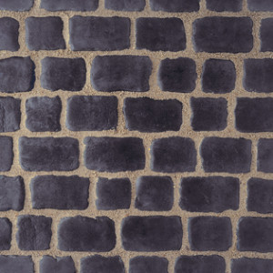 Pavés Courtstone Natural largeur 12,9 x longueur variable x 5,8 cm couleur Basalt, la palette de 5,465 M2