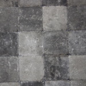 Pavés tambourisés 15 x 15 x 6 cm Cambelstone couleur Gris-anthracite, la palette de 10,125 M2