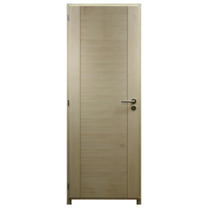 Bloc porte Izen bois exotique 1 panneau, 204x83 cm, poussant droit