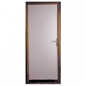 Bloc porte coupe feu 1/2 heure prépeint, 204x83 cm, poussant gauche