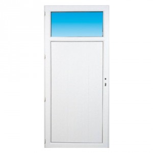 Porte de service pvc OCCULUS poussant droit, 205 x 90 cm