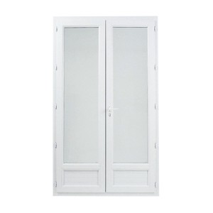 Porte Fenêtre PVC 2 Vantaux 205 x 100 cm Blanc