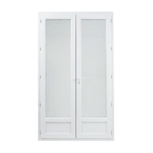 Porte Fenêtre PVC 2 Vantaux 205 x 120 cm Blanc